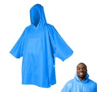 Powersell Poncho Antipioggia Riutilizzabile ULTRALEGGERO 70g Mantella Anti Pioggia con Cappuccio Impermeabile Antivento Uomo Donna Bambino Escursionismo Campeggio Pesca Trekking