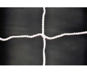 POWERSHOT Rete ammortizzatore pallamano e beach pallamano 4 mm, colore: bianco, rete anti-UV ultra resistente