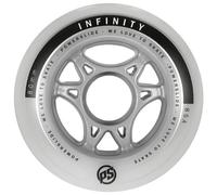 Powerslide Set di rotelle da skateboard da 4 pezzi, Bianco (Weiß), 80 mm