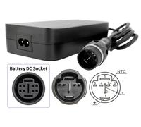 PowerSmart 42V 4A Caricabatterie per Yamaha 36V Li-Ion con 7 Poli