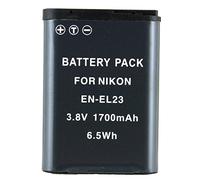 PowerSmart® Batteria agli ioni di litio da 3,8 V, 1700 mAh, per Nikon Coolpix P600, EN-EL23, ENEL23