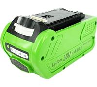 PowerSmart Batteria agli ioni di litio da 4000 mAh, 36 V, per Greenworks MO40L2512, MO40L410, STBA40B210, tosaerba 40 cm, 40V220, G40B2, G40 HT, G40B25, G40B4, G40B6, YTB407, G407, G407, G407, G40