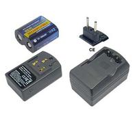 PowerSmart Batteria + Caricabatterie Per Panasonic CR-P2 CRP2P EL223AP