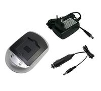 PowerSmart Caricabatteria + Auto Cavo per Canon Powershot A2300,A2500 ,A3400 Is