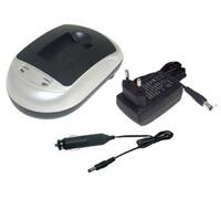 PowerSmart Caricabatteria + Auto Cavo per Pentax Optio M60, D-LI78, K-BC78E