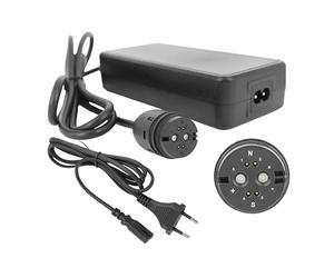 PowerSmart Caricatore 42 V 2 A per batterie agli ioni di litio da 36 V con spina Rosenberger per cervi rossi, ZEG, BMZ, Derby Cycle