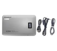 PowerSmart Powerbank da 430 W con 24 V DC & Multi USB-C, Dual 140 W PD 3.1, batteria esterna, funzione UPS, caricabatterie portatile per laptop, MacBook, droni