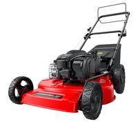 PowerSmart Tosaerba a gas da 55,9 cm, semovente con sistema di pacciamatura 3 in 1, motore B&S da 150 cc e 6 altezze di taglio, trazione posteriore, piattaforma in acciaio resistente per cortile