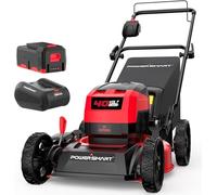 PowerSmart Tosaerba elettrico senza fili, 43,2 cm, 40 V, 3 in 1, tosaerba a spinta senza spazzole, leggero, con manici pieghevoli