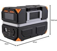 Powerstation Centrale elettrica 300W batteria al litio 315Wh 27x15x18 cm 3,8 kg.