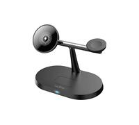 MaxLife MXWC-03 - Caricatore induttivo a induzione, ricarica wireless per iPhone, Samsung, smartphone, Smartwach 3 in 1