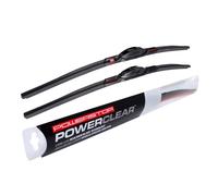 POWERSTOP PowerClear - PCK-2218-1 - Front 22" + 18" Windshield Wiper Blade Set, J-Hook Type For Mazda 6, Chevrolet Colorado, GMC Canyon, Hyundai Tiburon, Cadillac ATS [Model Specific]