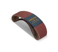 Powertec 110133 10,2 cm x 91,4 cm 100 Grit aluminum Oxide sanding Belt, 3-pack