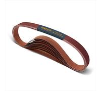 POWERTEC 11127-2V Nastri abrasivi A/O, 2,5 x 76,2 cm, 4 pezzi per ciascuna grana 60 80 120 180 240 400, 24 pezzi