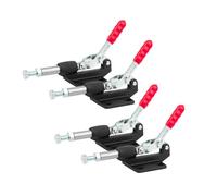 POWERTEC 20318-P4 - Morsetto a levetta da 305 cm, capacità di tenuta resistente, morsetto a stantuffo con piastra di base flangiata, 4 pezzi