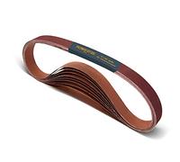 Powertec 414208 a 2,5 cm x 106,7 cm 80 abrasivi in ossido di alluminio Belt, 10-pack