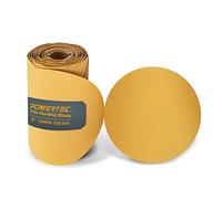 POWERTEC 4DR1532 Gold - Dischi abrasivi PSA da 15,2 cm, grana 320, 100 pezzi