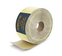 POWERTEC 4RA1140 - Rotolo di carta abrasiva PSA, ossido di alluminio, grana 400, oro, 22,7 m