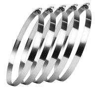 POWERTEC 50112 Fascette stringitubo a vite senza fine 1/2" larghezza banda, dimensione SAE 8"