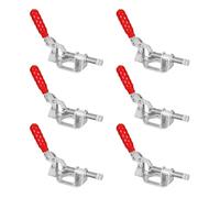 POWERTEC 6PK Toggle Clamp, 300lbs Holding Capacity, 302F Quick Release Push/Pull Clamp for Woodworking Jigs and Fixtures, Pocket Hole Jigs, Welding, CNC (20304-P6)