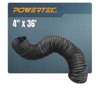 POWERTEC 70128 - Tubo flessibile per la raccolta della polvere, 10 cm