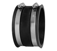 POWERTEC 70149 Polvere Flex Cuff con Morsetti in Acciaio, 10,2 cm, Argento