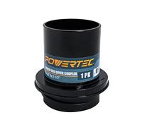 POWERTEC 70191 Attacco rapido a vite per tubo da 2-1/2" - Adattatore filettato sinistro, 6,3 x 6,3 cm