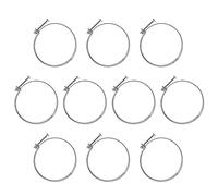 POWERTEC 70218-P2 - Fascetta stringitubo a doppio filo da 15,2 cm, fascette stringitubo regolabili in acciaio inox per collettore di polvere, tubo di raccolta della polvere e tubo di sfiato