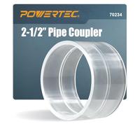 POWERTEC 70234 2-1/2" Giunto per tubo, trasparente