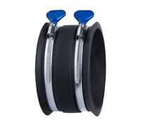 POWERTEC 70369 Polsino flessibile per controllo della polvere da 10,2 cm con chiave regolabile, connettore per tubo flessibile, accoppiatore in gomma per la lavorazione del legno, accessori e