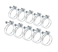 POWERTEC 70446 Fascette stringitubo a doppio filo con bullone, confezione da 10, 5 ciascuno da 3,8 cm e 5,1 cm, fascette regolabili per tubo flessibile per piscina fuori terra e tubo spa, morsetto per