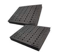 POWERTEC 71046-P2 Vassoio per fresa per punte da 110 bit, spessore 1-5/16", 127 cm e punte per fresa con codolo da 60 1/4", nero, confezione da 2