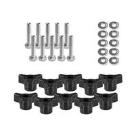 Powertec 71068 t-track manopole con 1/4 - 20 by 1 - 1/5,1 cm bulloni e rondelle (10 pezzi)