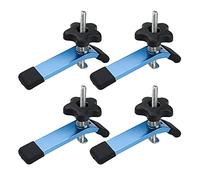 POWERTEC 71168-P2 T-Track Hold Down Clamp, 5-1/2” L x 1-1/8” W, 4 Pack, T Track Clamps for Woodworking