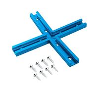 POWERTEC 71209 Kit intersezione T-Track con viti per legno