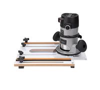 POWERTEC 71399 Maschera di scanalatura per router, maschera per scanalature precise, accessori per banco router