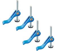 POWERTEC 71502 Morsetto a camma in alluminio per lavorazione del legno, inserto filettato 5/16"-18-4PK