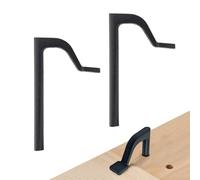 Powertec 71528 Morsetti per banco da lavoro da 20,3 cm, per la lavorazione del legno, morsetti per fori per cani da banco da 1,9 cm, confezione da 2, grigio