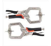 POWERTEC 71641 - Morsetti per lavorazione del legno, 5,1 cm, con impugnatura ergonomica e cuscinetti girevoli, confezione da 2