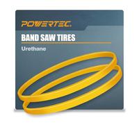 POWERTEC 71725 - Pneumatici per sega a nastro, 35,6 cm x 3,6 cm x 0,095 cm, pneumatici per sega a nastro in uretano per Grizzly, Jet, Powermatic da 35,6 cm, confezione da 2