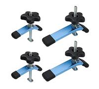 POWERTEC 71863 T-Track Hold Down Morsetto Set, 5-1/2" L x 1-1/8" W e 3-5/8" L x 3/4" W, 2 di ciascuno, 4 PK