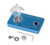 POWERTEC 71974 - Morsa magnetica per fresa, codolo da 1/4" e 1/2", con cuscinetto unidirezionale per una facile sostituzione dei cuscinetti, pulizia e affilatura, morsa porta punte