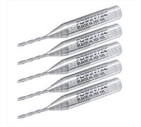 POWERTEC 73037-P5 - Fresa a spirale da 1/16", codolo 1/4", carburo di tungsteno, lunghezza di taglio 1/2" e lunghezza 5,1 cm, adatta per CNC, palmare e fresatrice, 5 pezzi