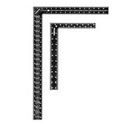 POWERTEC 80038 - Set di 2 quadrati da falegname, 40,6 x 61 cm, con tavolini e righello ad angolo retto da 20,3 x 30,5 cm, per falegnameria, lavorazione del legno, costruzioni, fai da te