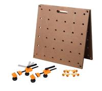 POWERTEC Arachni Flex 72303 - Banco da lavoro pieghevole, 61 x 121,9 cm, con 2 morsetti per cani per fori per cani da 1,9 cm, superficie di lavoro portatile con fori per cani preforati e serrature a