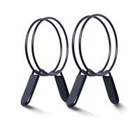 POWERTEC Fascette stringitubo a doppio anello da 12,7 cm per tubo di raccolta della polvere e tubo di sfiato dell'asciugatrice, morsetti a molla a sgancio rapido per collettori di polveri e raccordi