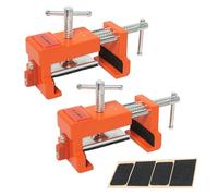 POWERTEC Morsetti per telaio frontale dell'armadio (confezione da 2) - Strumento di installazione dell'armadio con guida per trapano, allineamento preciso e tenuta sicura (72126)