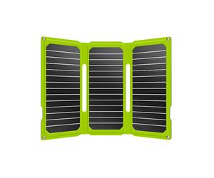 Powertec - Pannello solare portatile PTFlap24 5/12V - Panneau solaire Sunflex UL 800mA - Verde