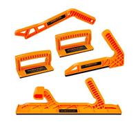 POWERTEC Push Stick & Push Block, L& Magnetic Push Stick Set Fits Table Saw, Router Table, Band Saw & Jointer, Ergonomic Handles w/Max Grip, Pusher Reduces Kickback & Increases Safety. 5PK (71510)