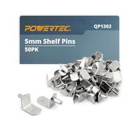 POWERTEC QP1302 - Perni per mensole, 5 mm, a forma di L, in nichel
